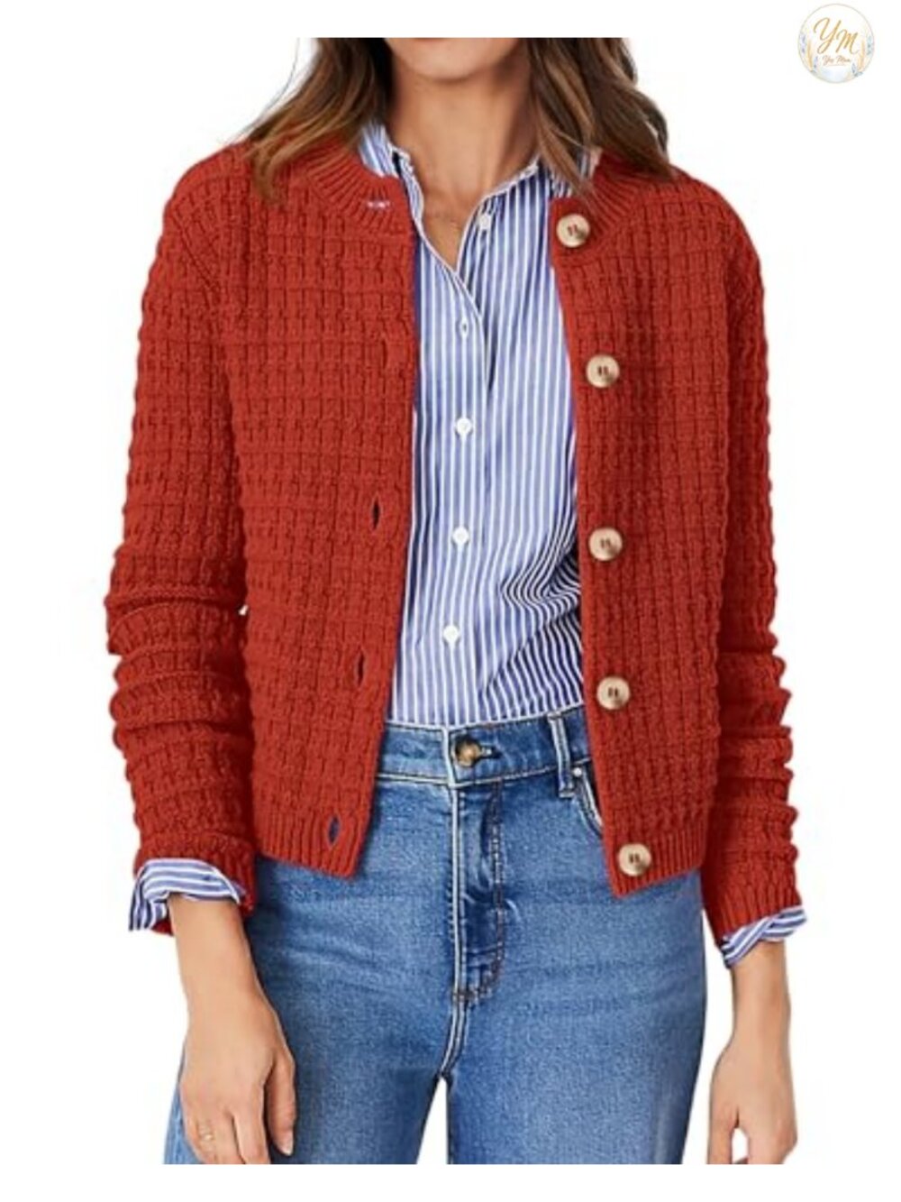 PRETTYGARDEN Women's Lightweight Button Up Cardigan Sweater